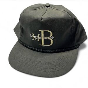 Vintage DEADSTOCK Grey and green Calvin Klein X Myrtle Beach Rip SnapBack Cap